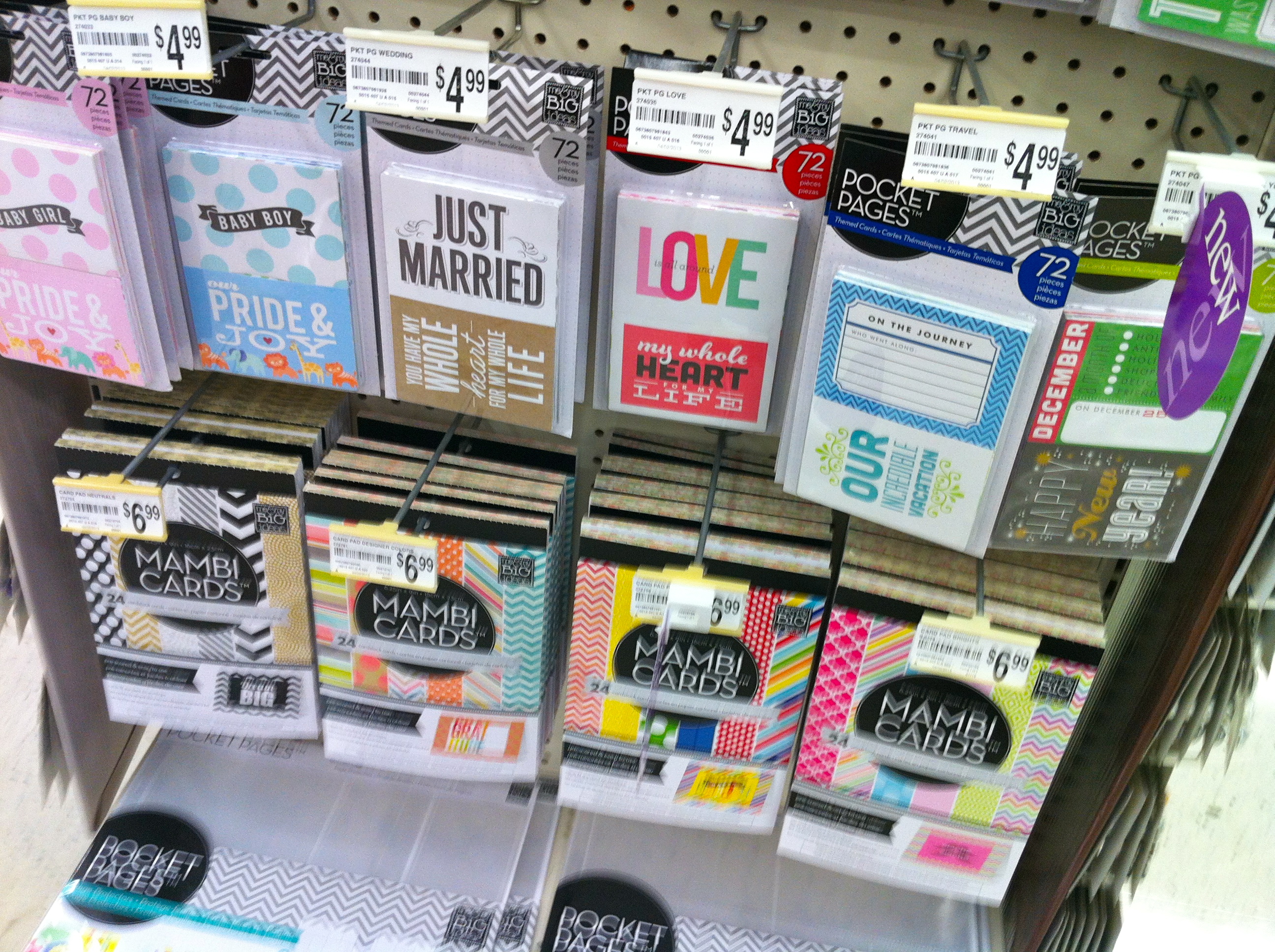 New MAMBI Products at Michaels â€“ Perfect for Project Life or ...